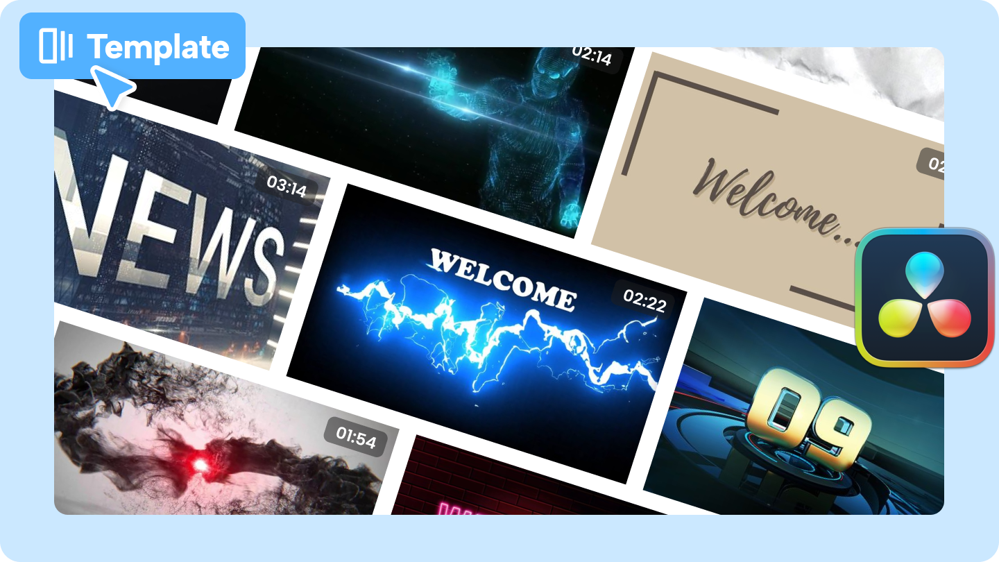 Davinci resolve intro templates free 