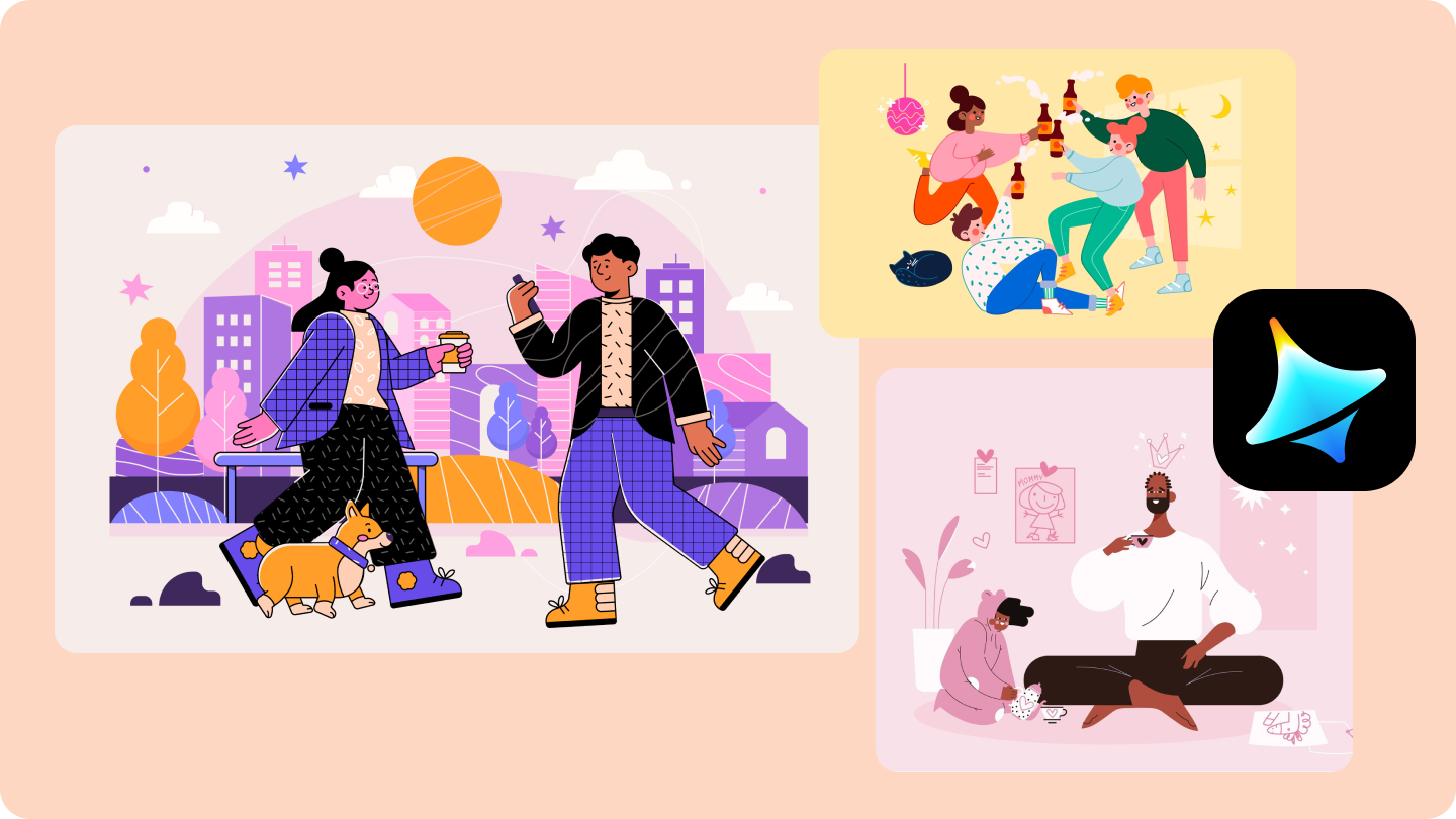 フラットイラスト素材-PIXTA