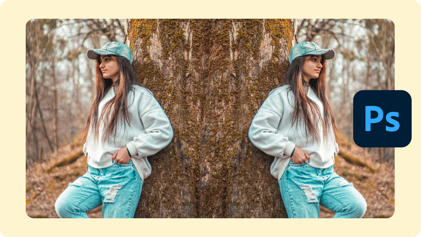 거울 이미지 포토샵