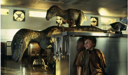 Dolly camera movement example in Jurassic Park 