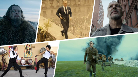 Dolly shot example in film with a long tracking shot