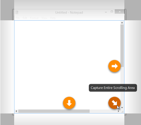 Using Snagit's scrolling capture feature to capture all content