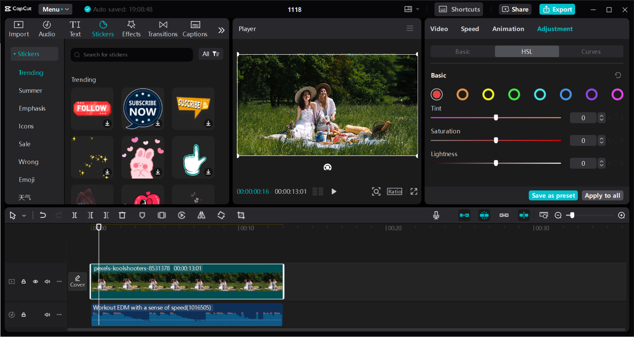 Interface of the CapCut desktop video editor - a simple way to enhance your screen recordings