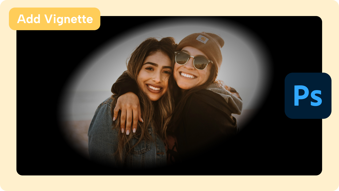 add vignette photoshop