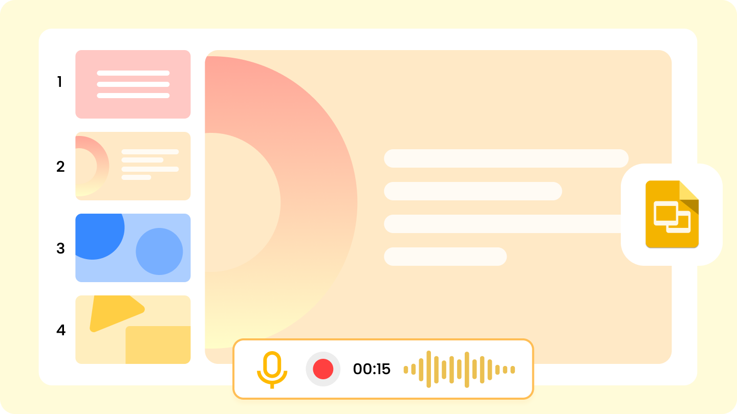 how to record audio on google slides