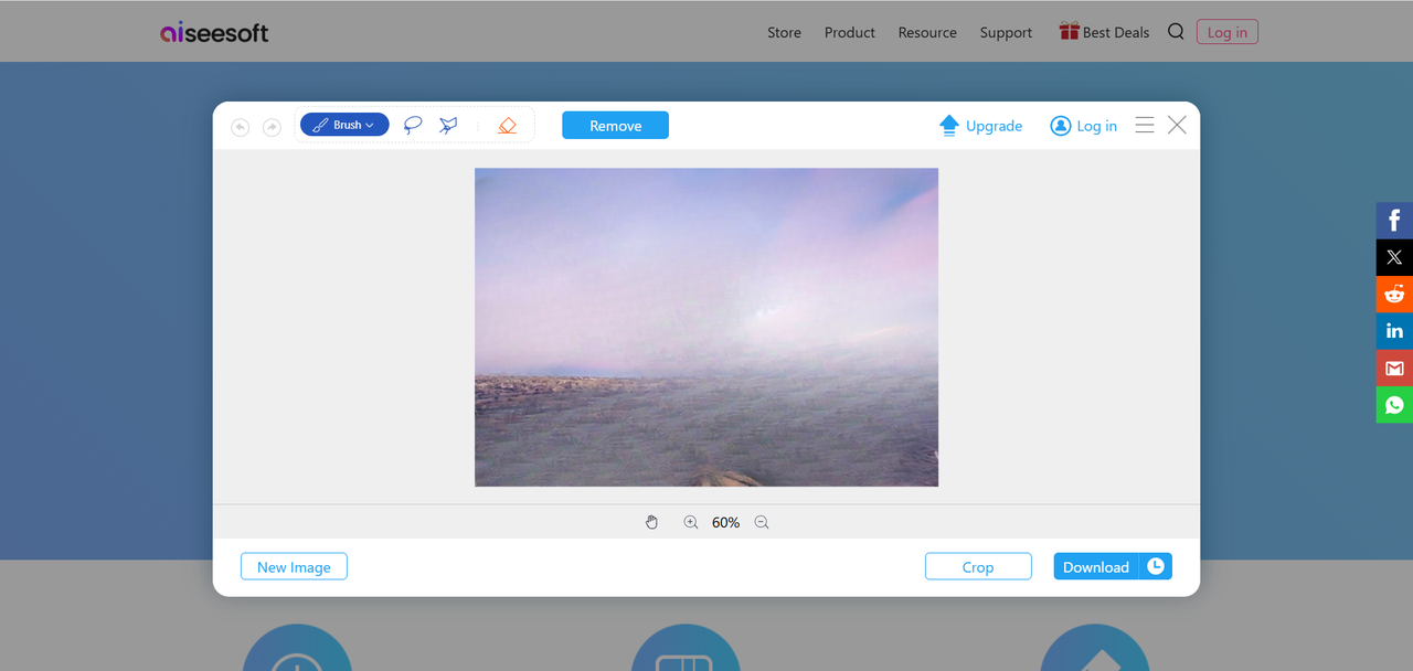 Aiseesoft's editing interface