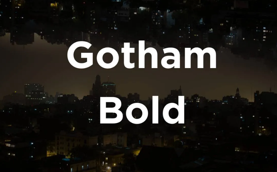 Gotham bold font
