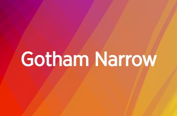 Gotham narrow font