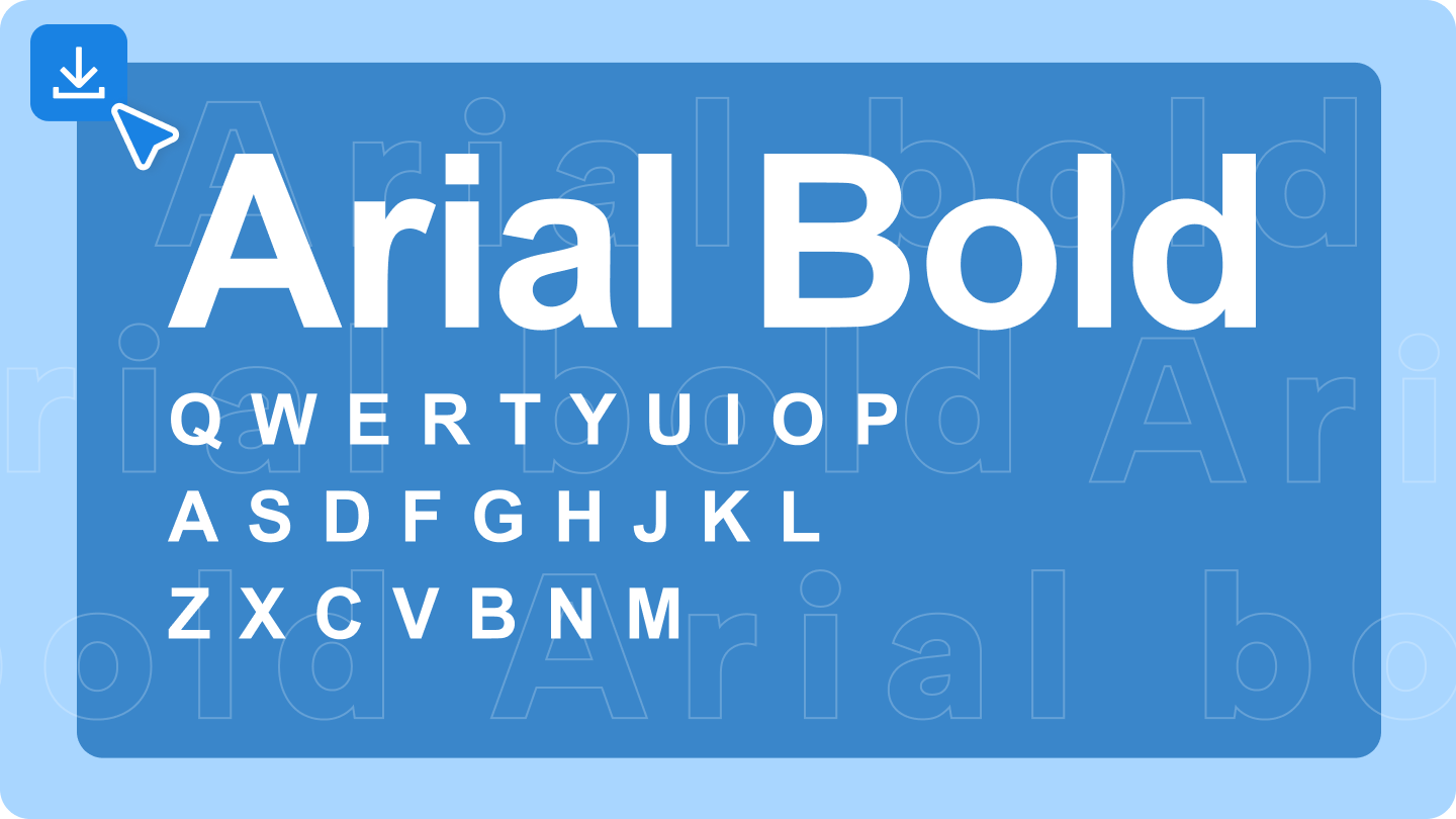 Arial Bold  font 