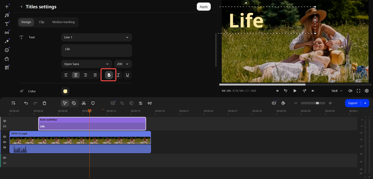 Movavi video editor