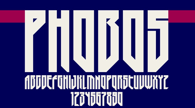 Geometric tall bold fonts