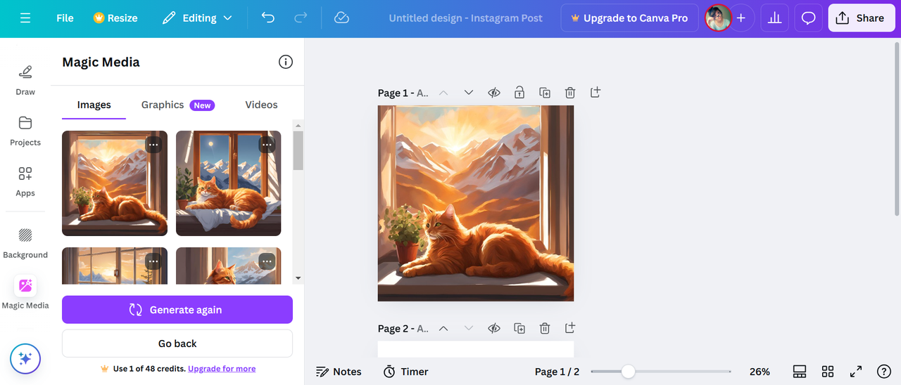 canva AI illustration maker