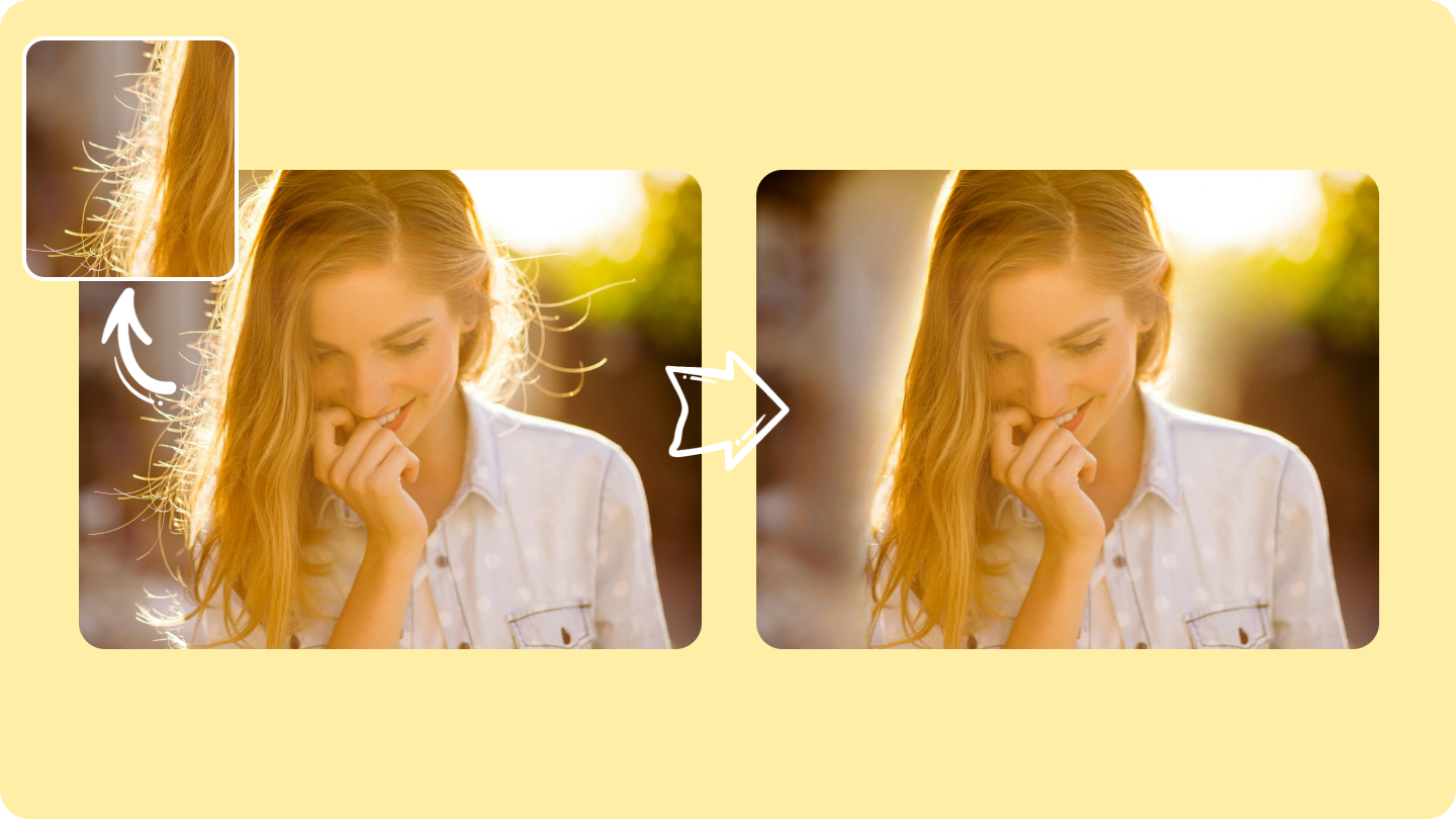 xóa tóc khỏi ảnh