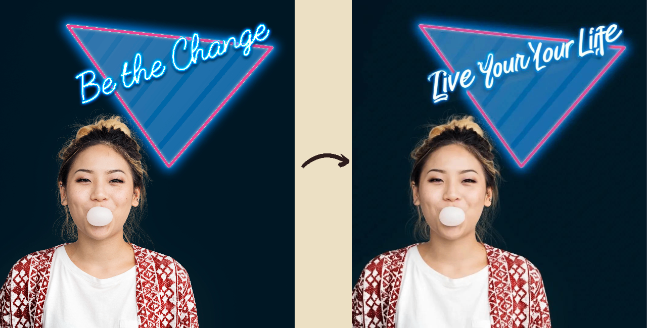 changing text on PNG