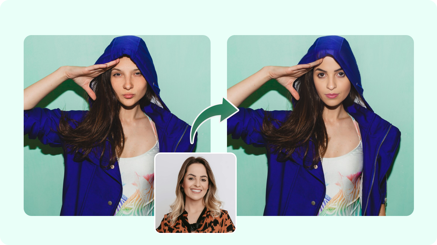 Cambiador facial de fotos en línea gratis