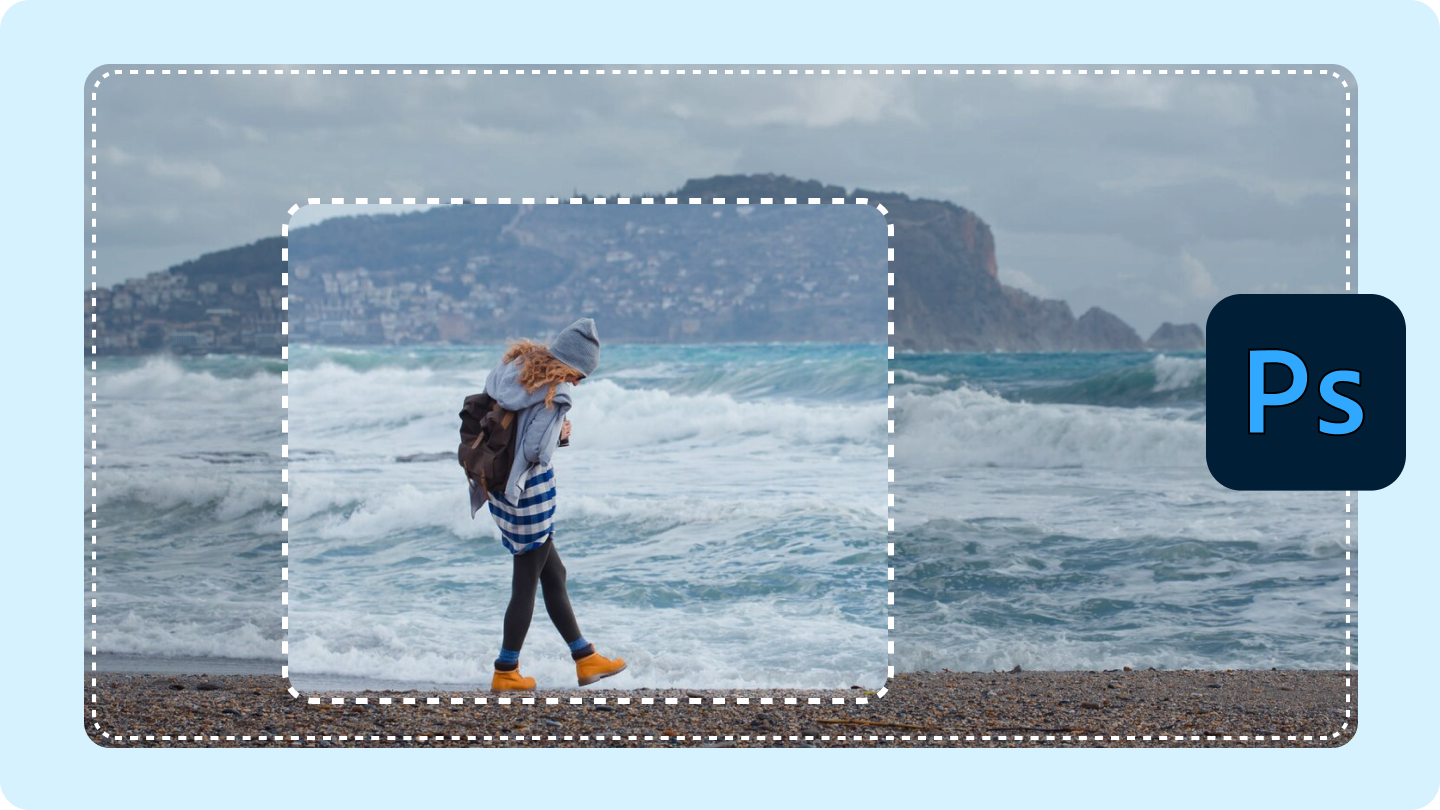 extindeți fundalul în Photoshop