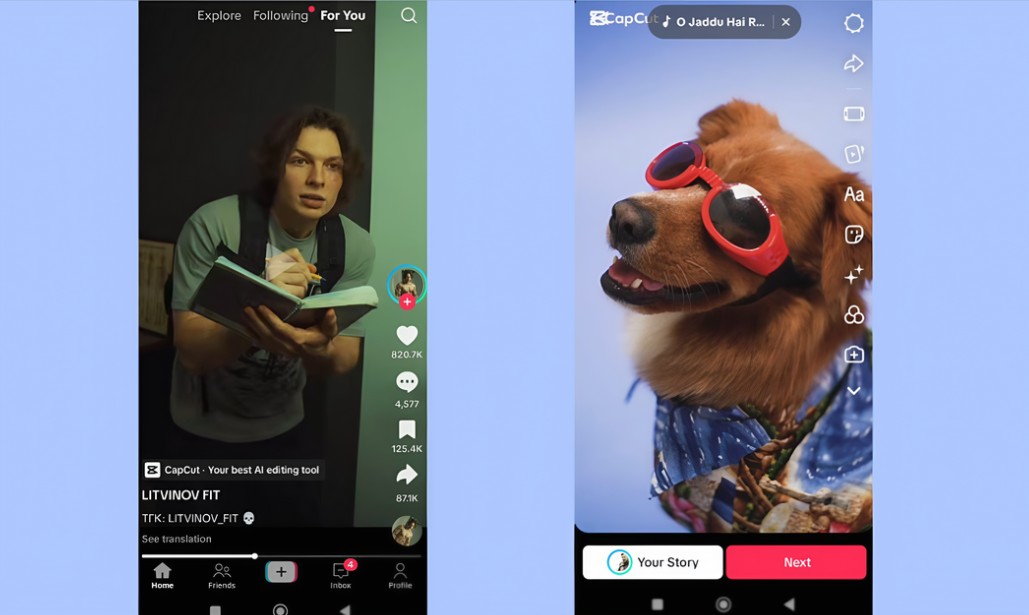 Upload a video to TikTok