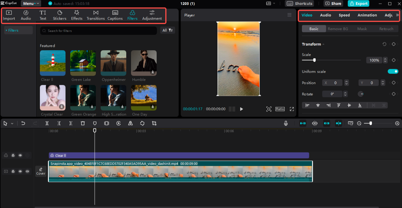Edit the TikTok video
