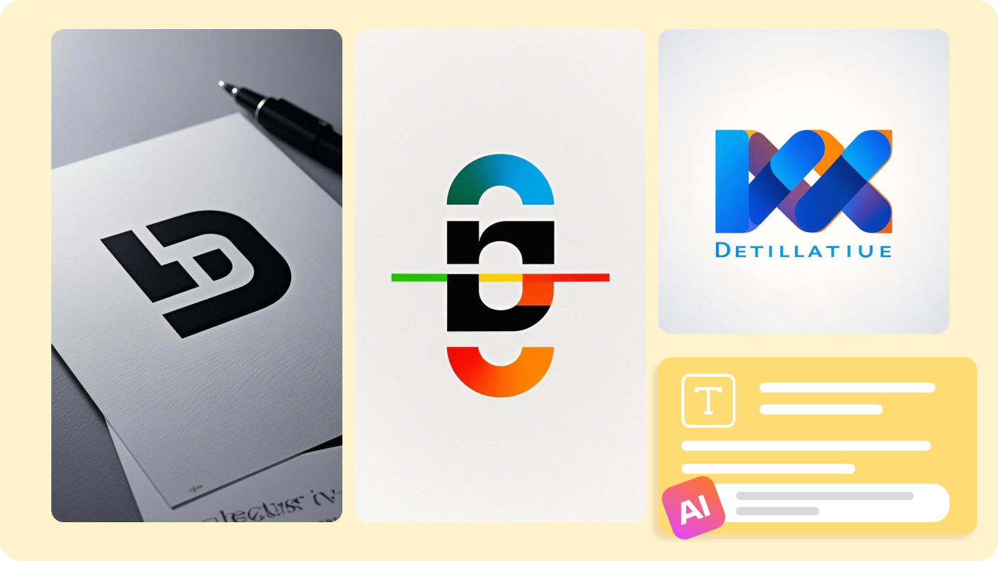 Logotipo usando letras