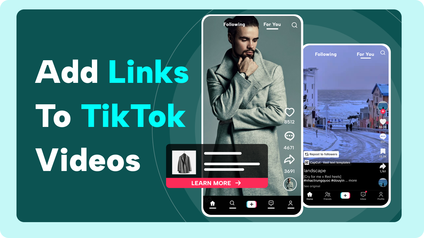 TikTok動画へのリンクを追加する