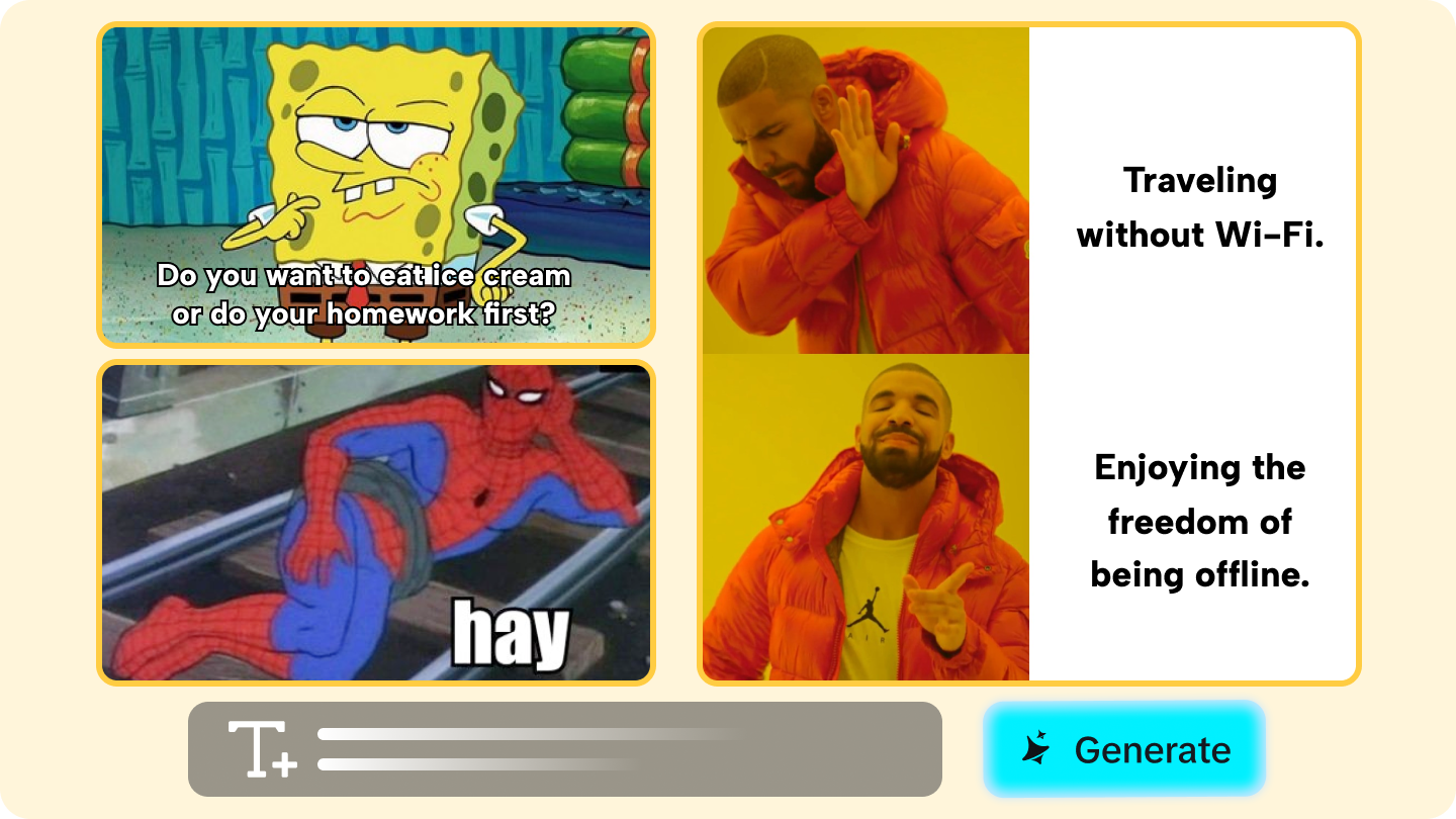 Generador de memes gratis