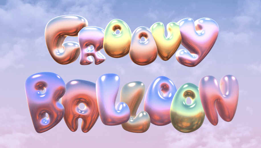 3D balloon fonts