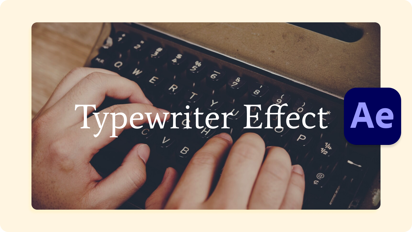typewriter effect after effects