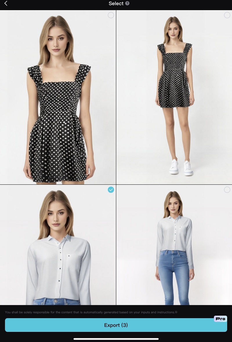 CapCut – AI model generator