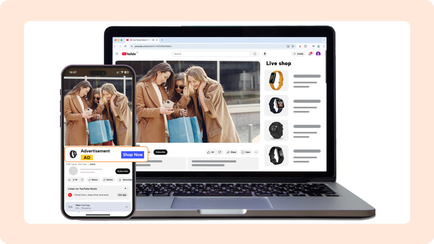 YouTube nákupní reklamy