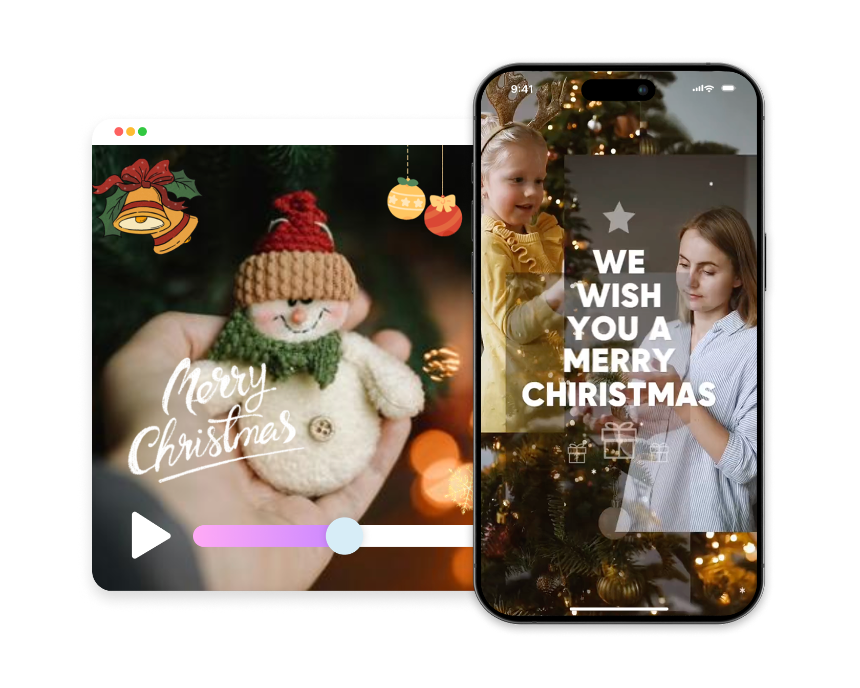 Christmas video maker
