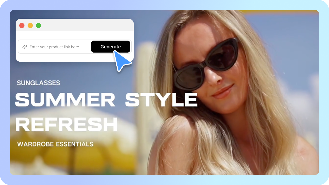 Creazione istantanea di video pubblicitari per Facebook con il generatore di video