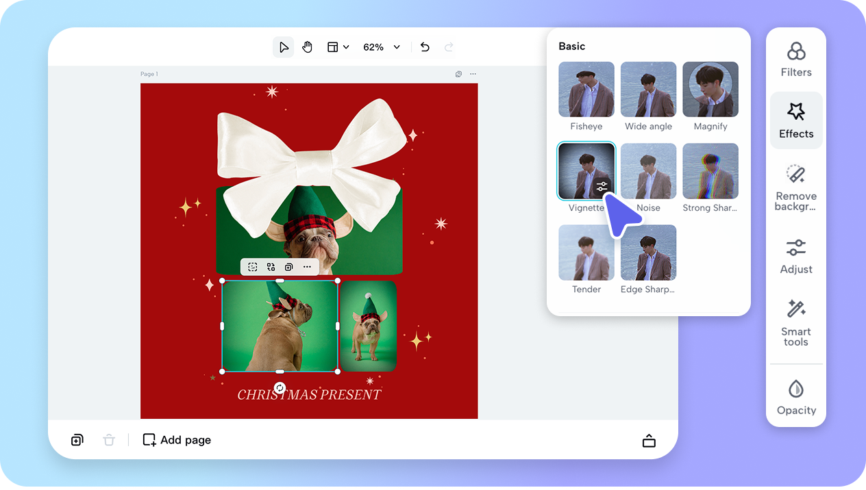 Ample themes and effects for dynamic content