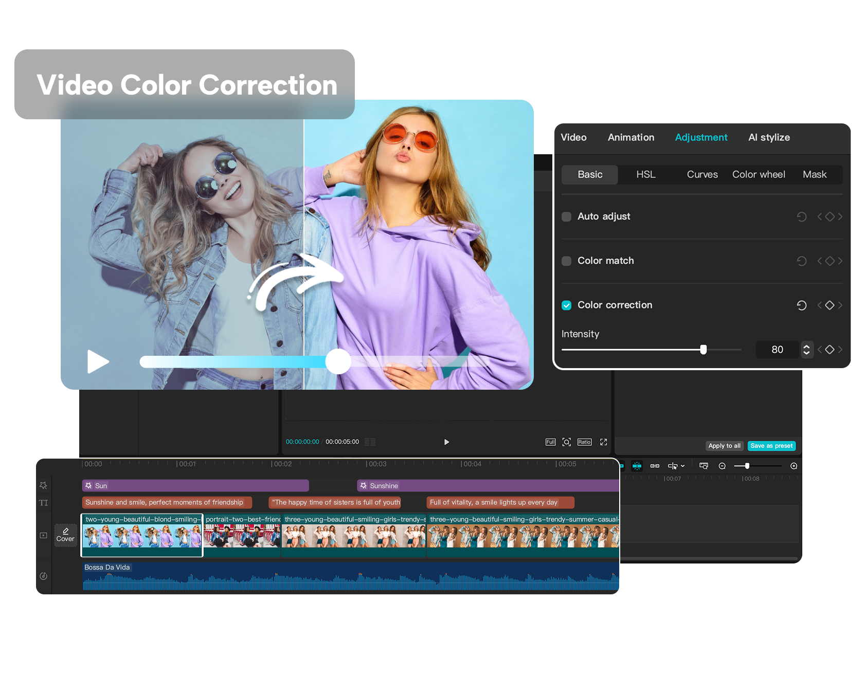 video color correction