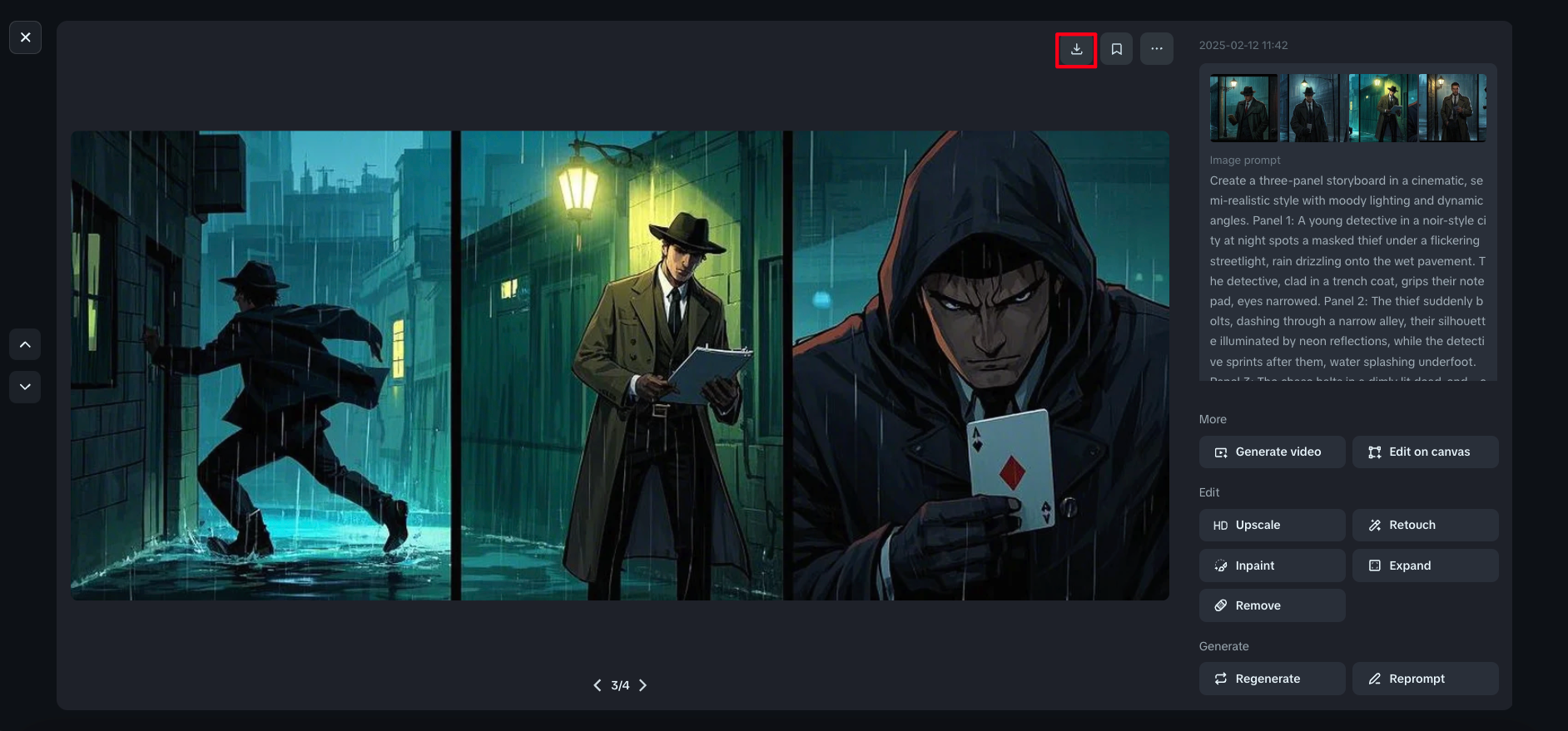 Dreamina storyboard maker icono de descarga gratuita