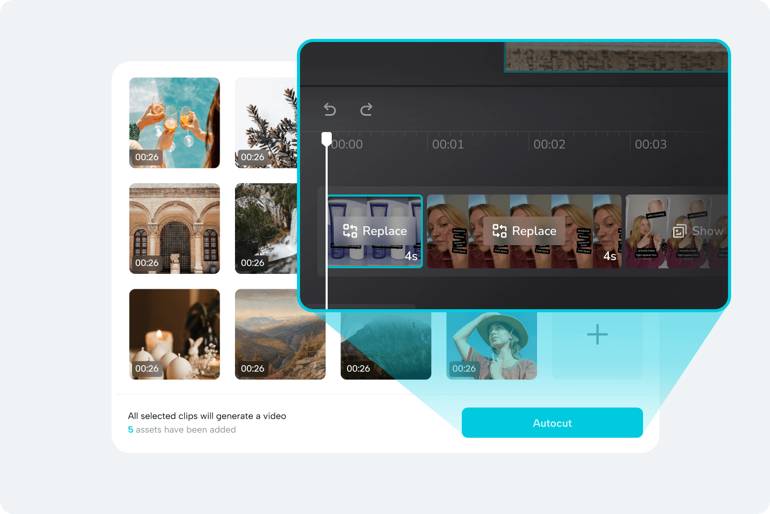 שלב 2: חיתוך והתאמה אישית אוטומטית
