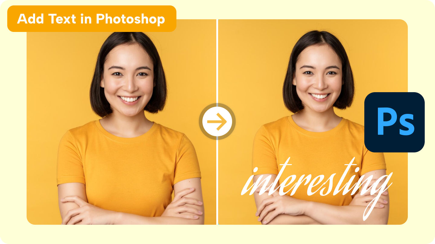 how to write text in photoshop