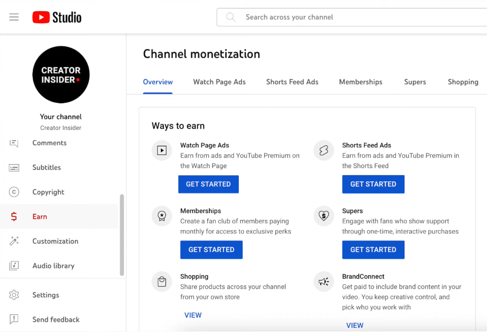Beantragung von YPP für die Monetarisierung von YouTube-Shorts