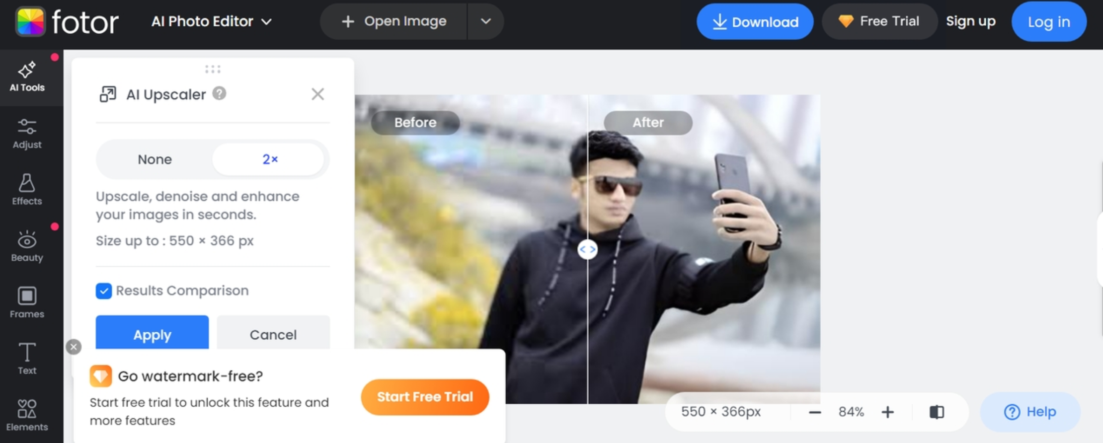Image pixel enhancer