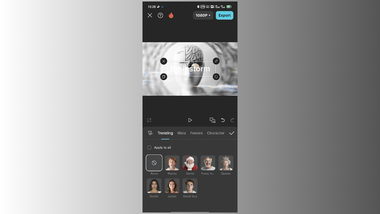 CapCut App interface