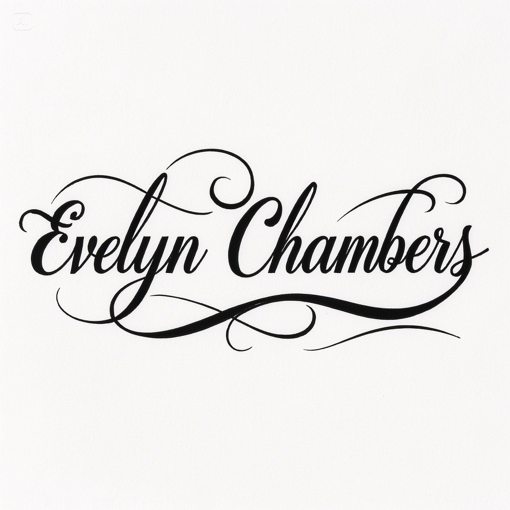 Classic elegant script signature