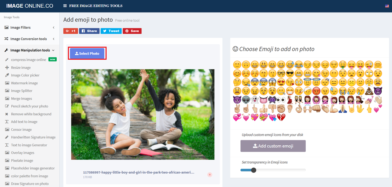 写真をアップロードしてください