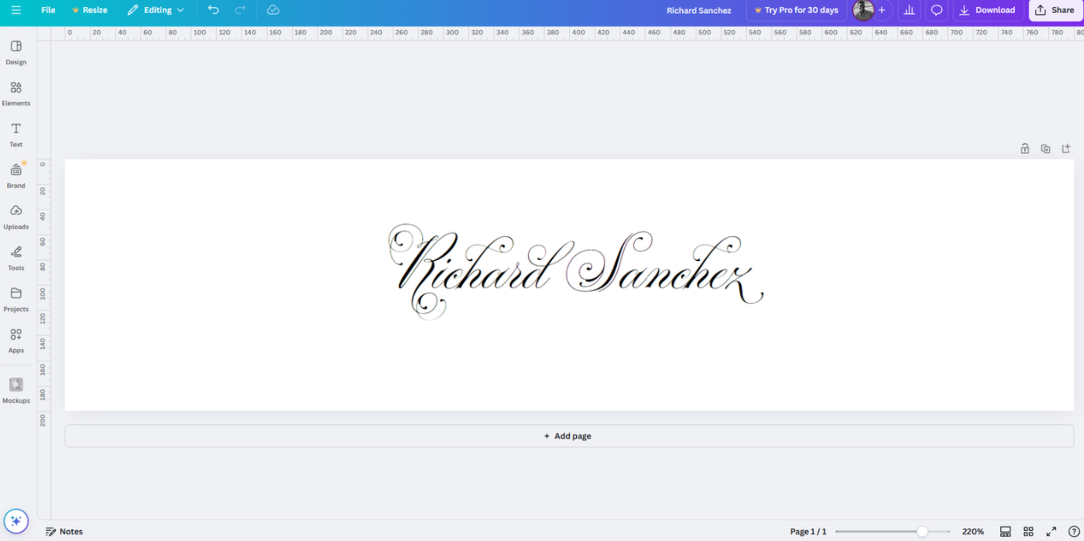 Canva hand signature generator free