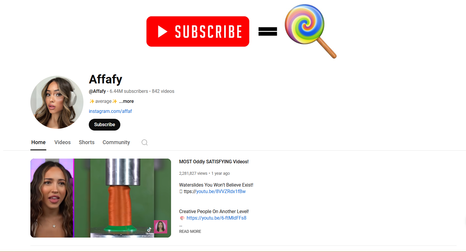 Affafy's channel - funny challenges short videos channel