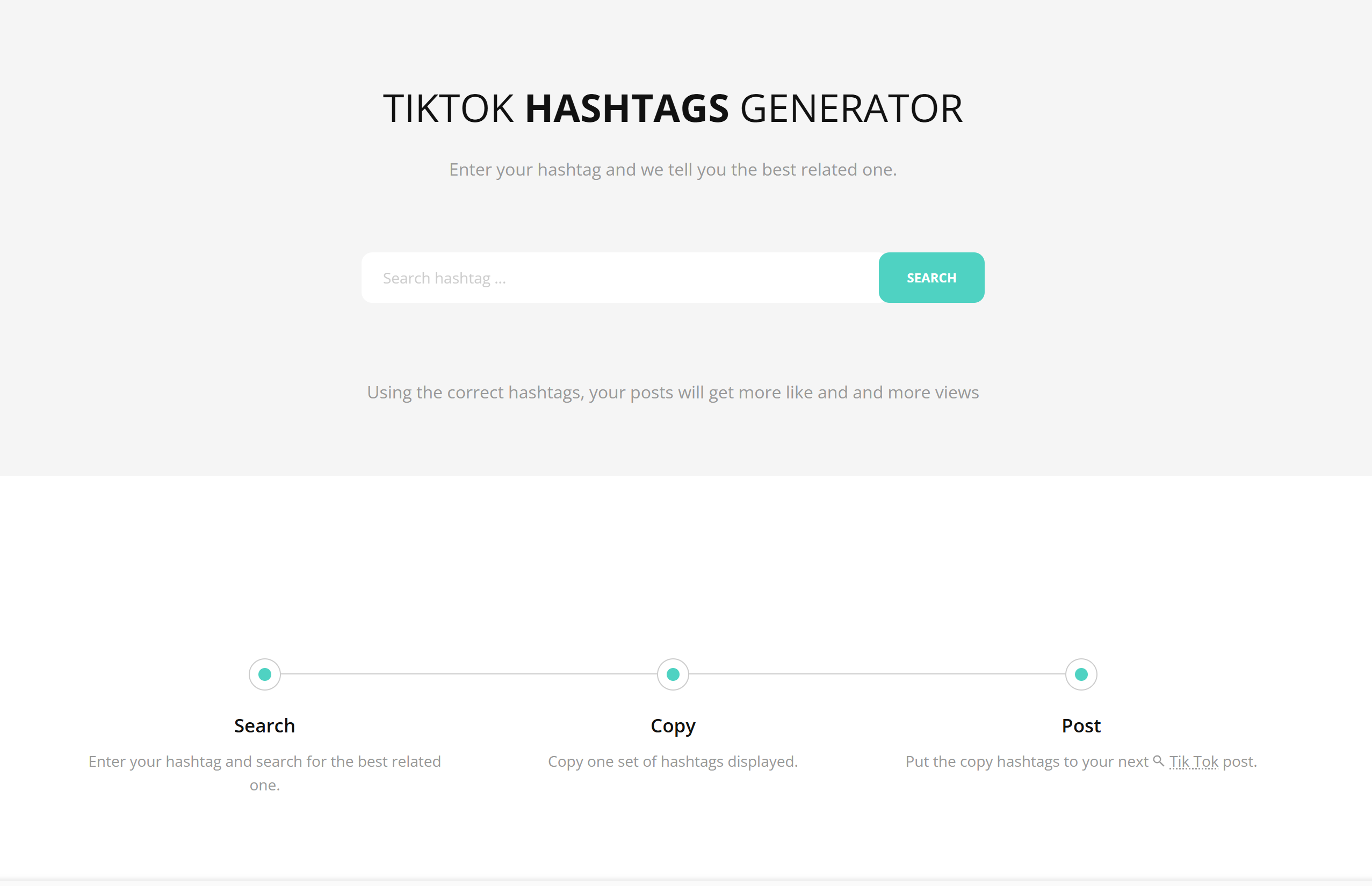 TikTok hashtag-analysetool: TiktokHashtags