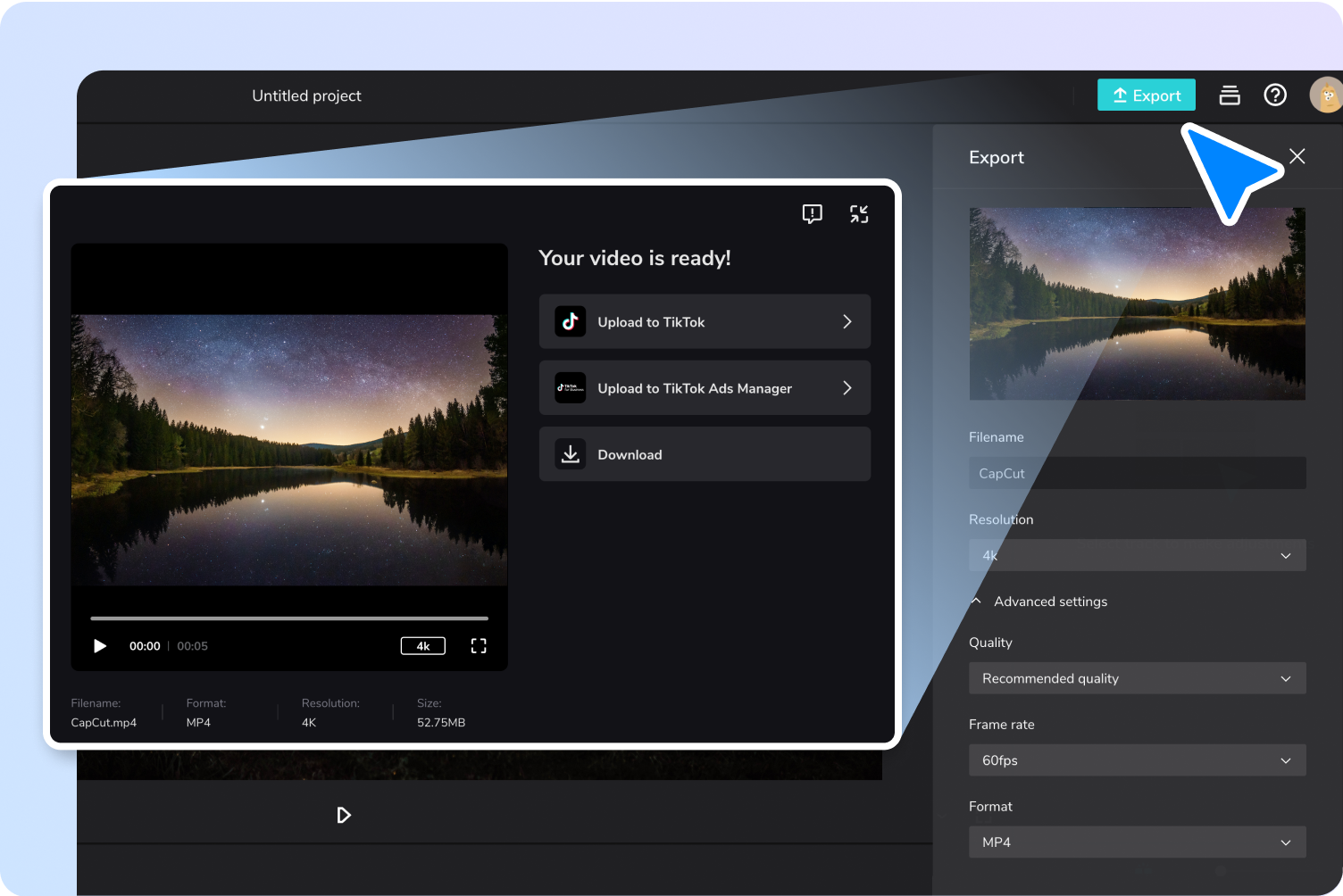 Step 3：Export & share