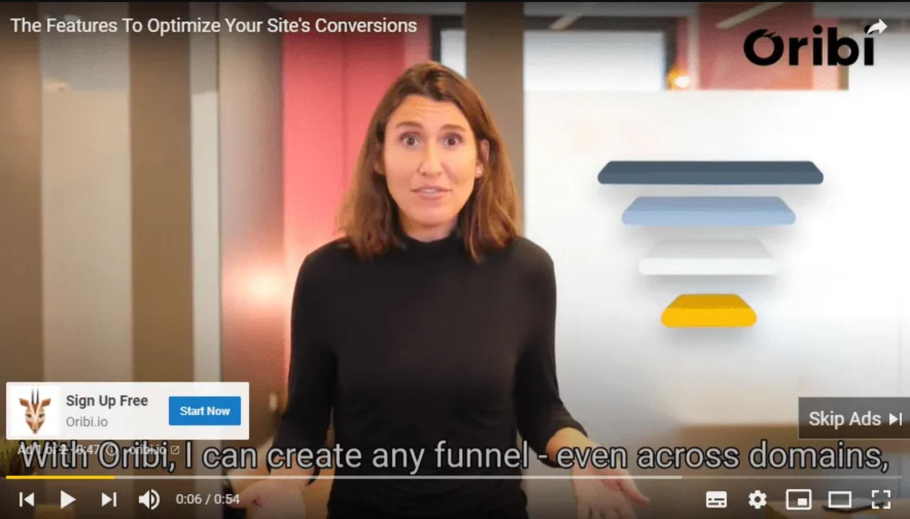 Common YouTube ads: Skippable ads