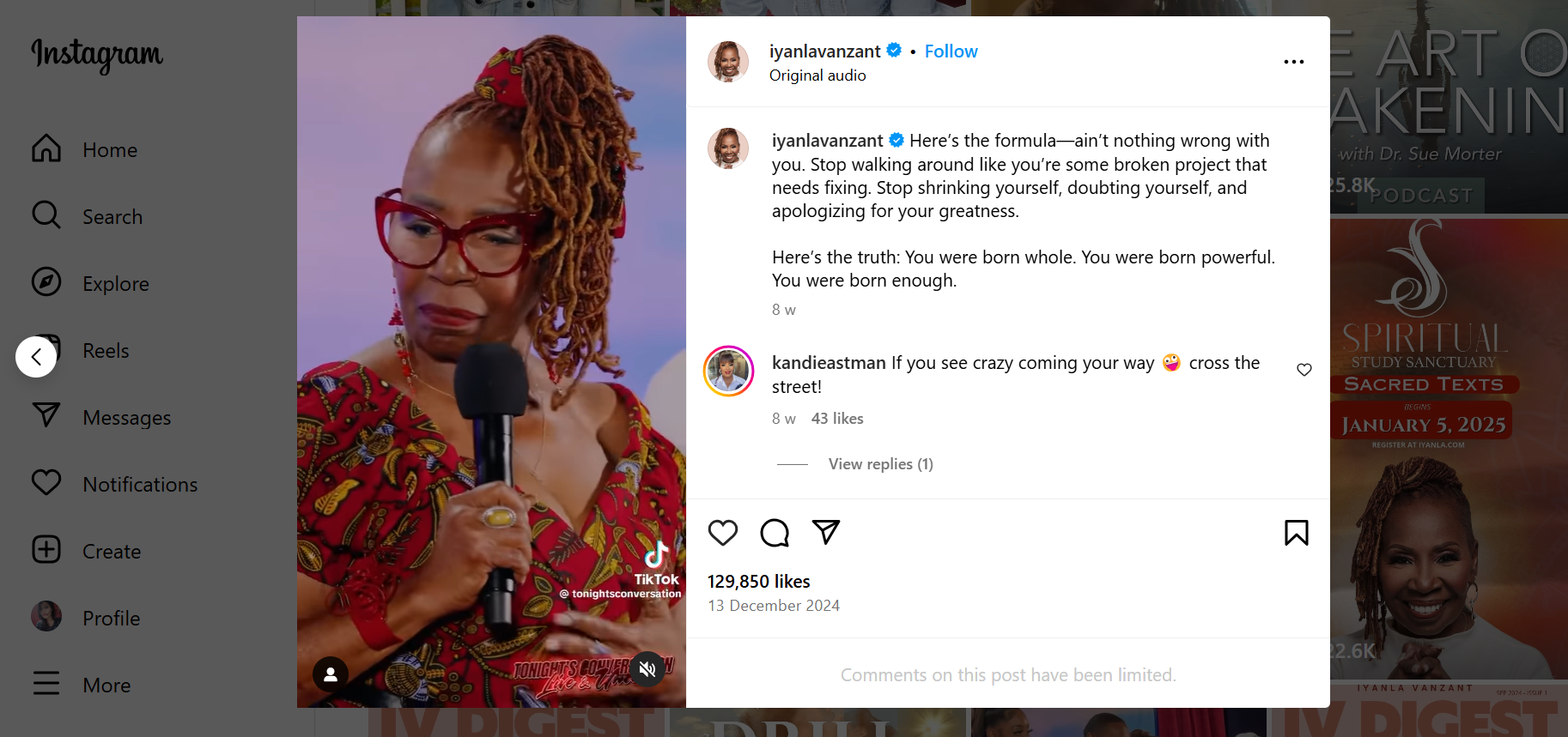 Przezwyciężanie samokrytyki Reels