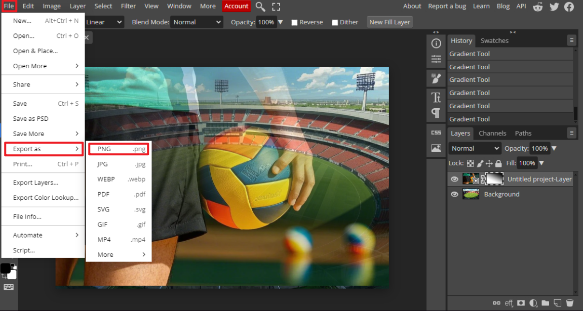 เพิ่มภาพไปยังรูปภาพออนไลน์