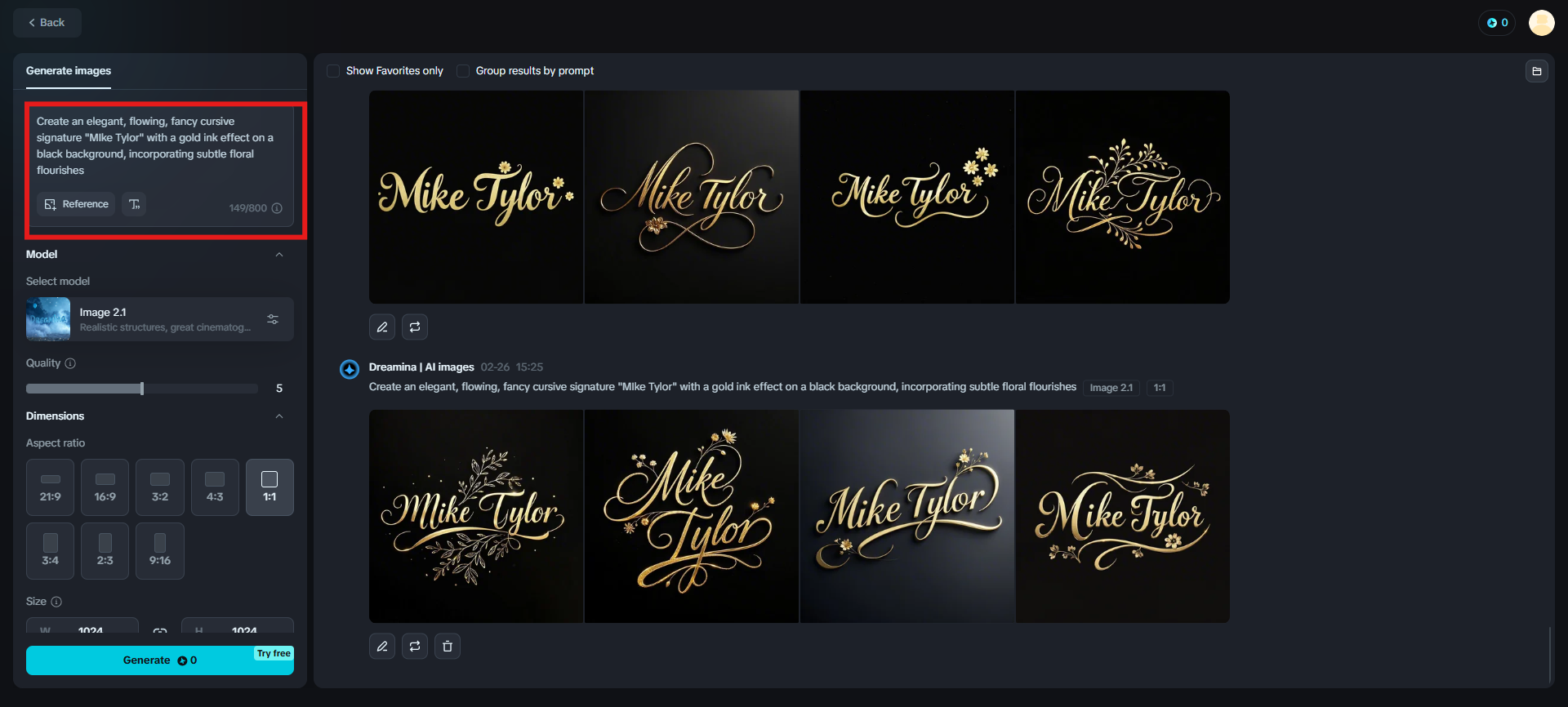 Ingrese las instrucciones para hacer una firma elegante para mi nombre