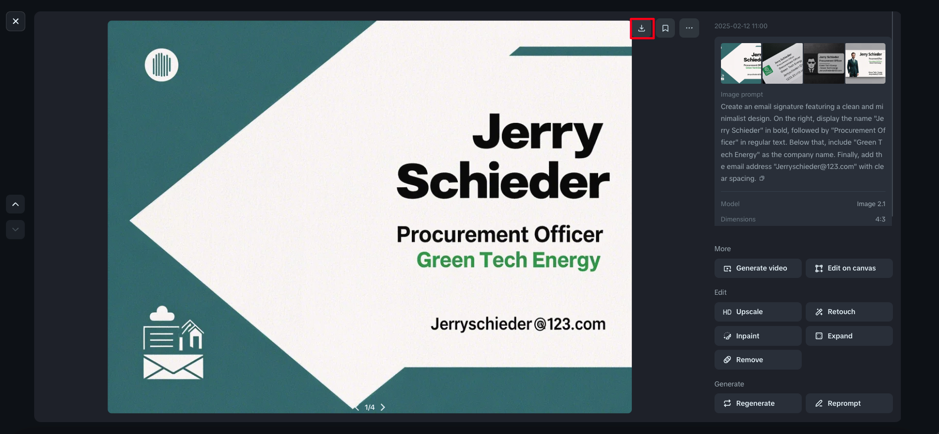 AI professional signature maker